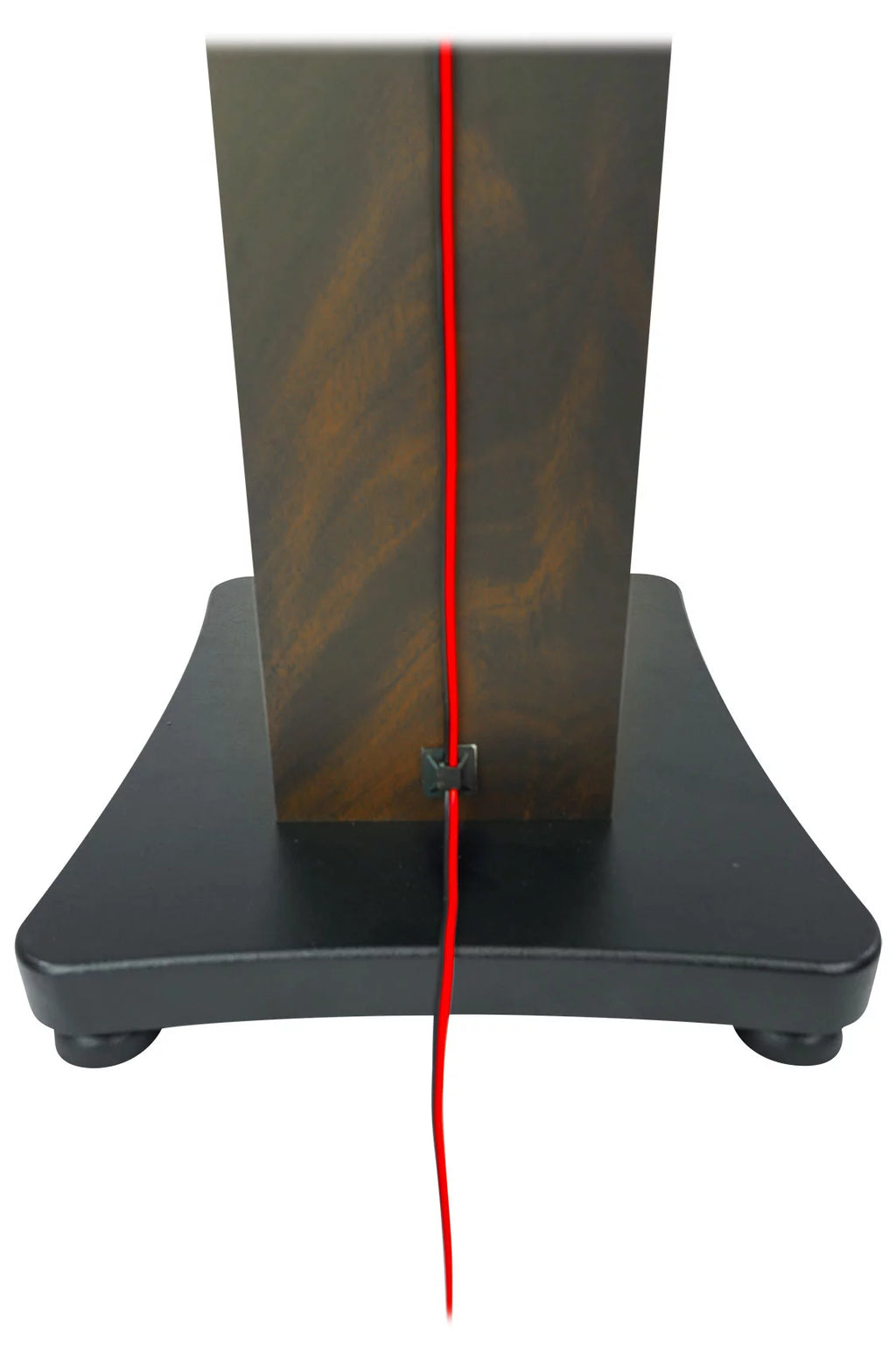 28" Dark Wood Grain Speaker Stands H317