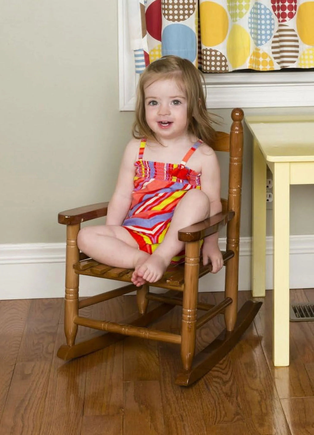 Natural Oak Child's Porch Rocker G6294