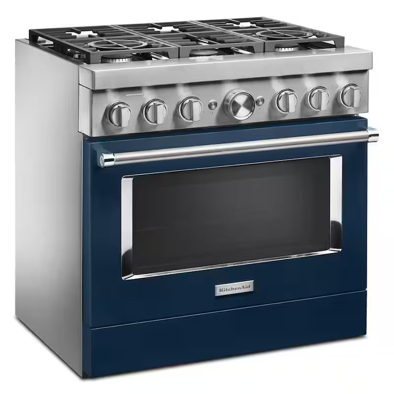 5.1 cu. ft. Dual Fuel 6-Burners Range in Ink Blue F145272
