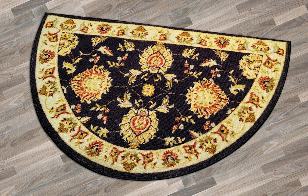 Half Circle Non Slip Fireplace Hearth Rug (2'2"x 3'3") K96413