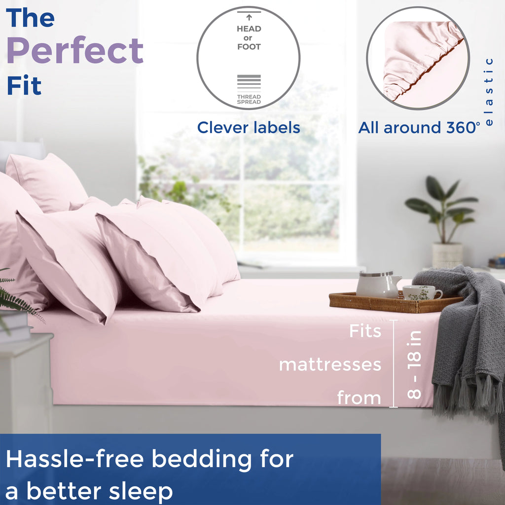 Egyptian Cotton 400 Thread Count Full Size 4 PC Bed Sheet Set S206825