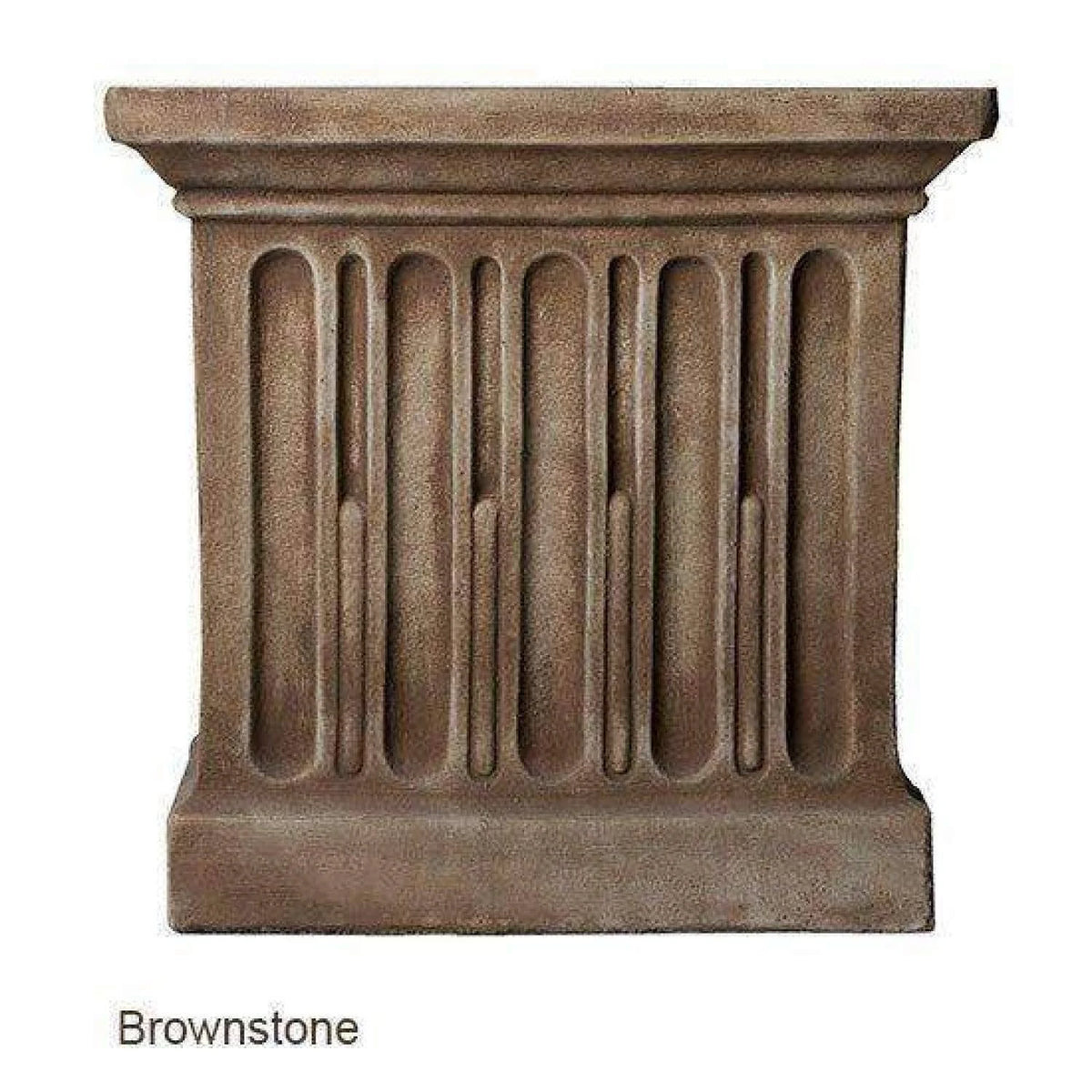 Grey Stone Curved Leaf Bench L171