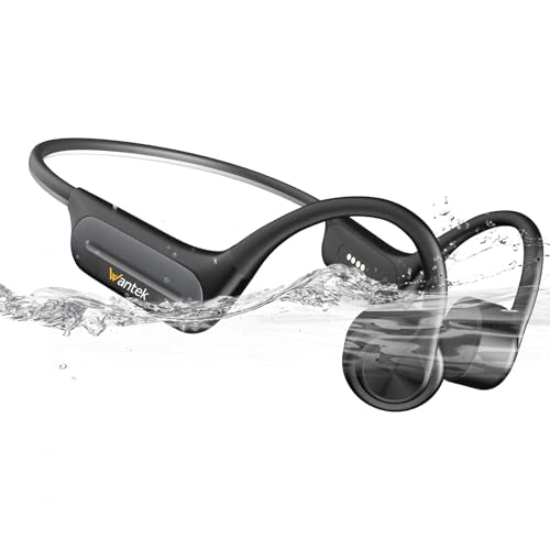 Bone Conduction Open-Ear Bluetooth Headphones with 32GB MP3 IP68 Waterproof U40131