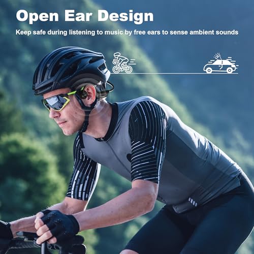 Bone Conduction Open-Ear Bluetooth Headphones with 32GB MP3 IP68 Waterproof U40131