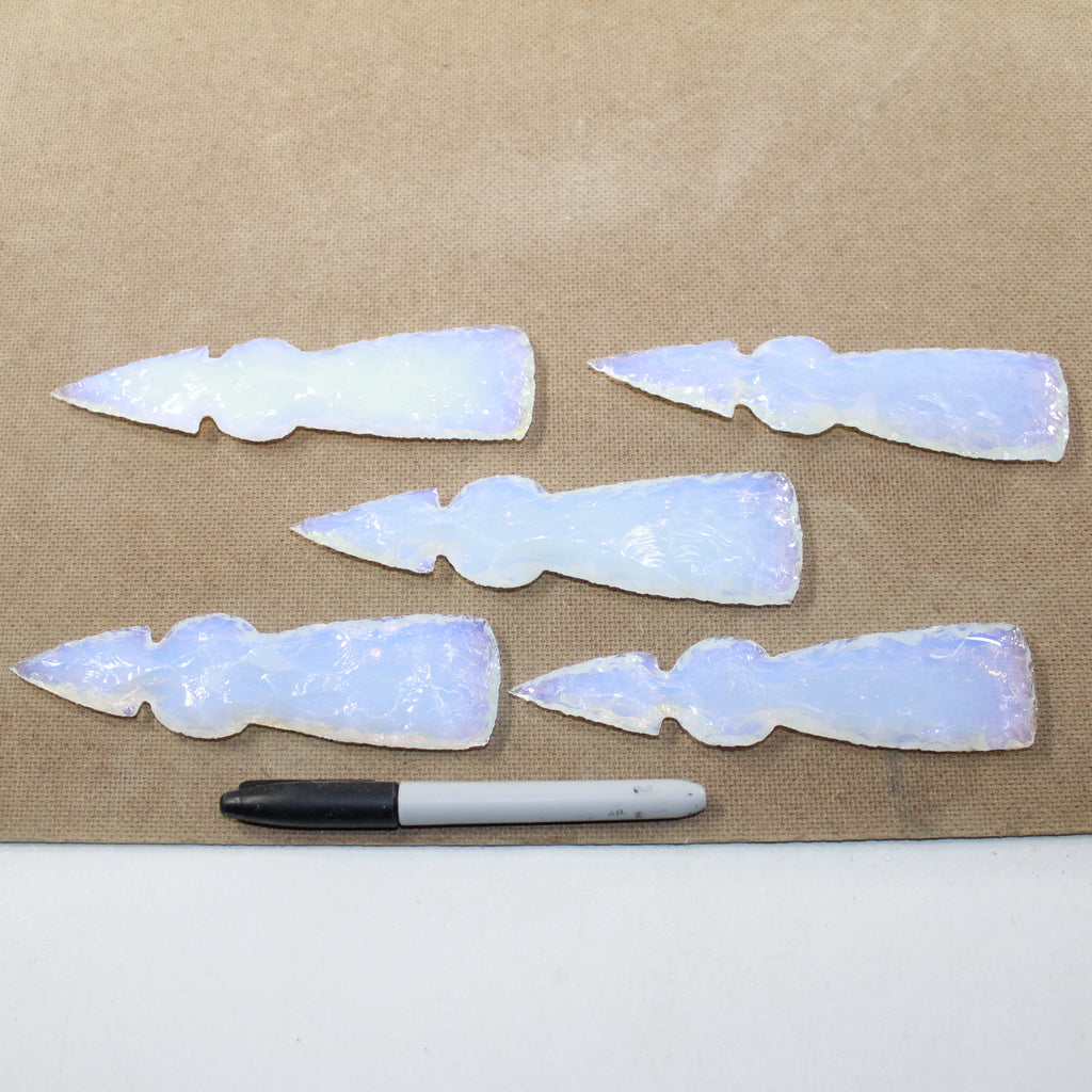 Opalite Ornamental Tomahawk Heads E43809