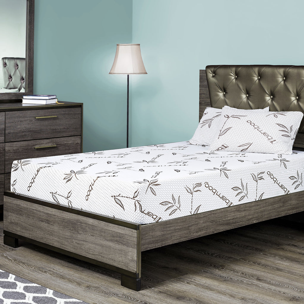 6 Inch Gel Memory Foam Mattress with Bamboo Cover J110044