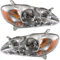 2005-2008 Toyota Corolla Headlight Assembly Driver and Passenger Side with Bulbs M411