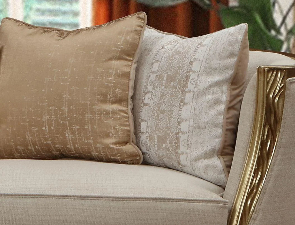 Beige Sofa Set 2Pcs O5065