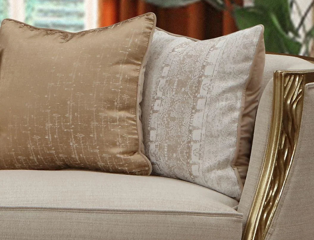 Beige Sofa Set 2Pcs O5065