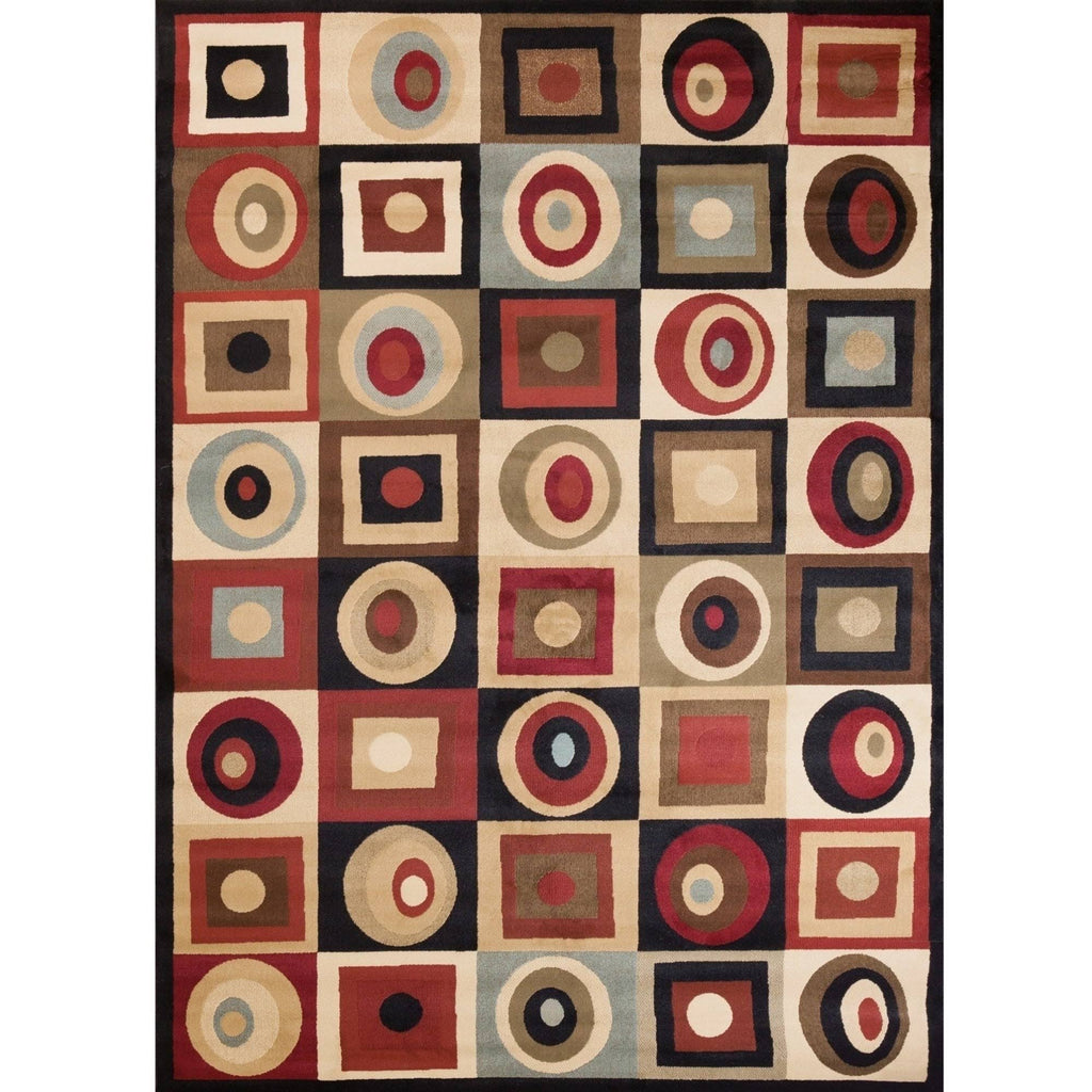 Soho Round Squares Tone u0026 Tone Rug H4725