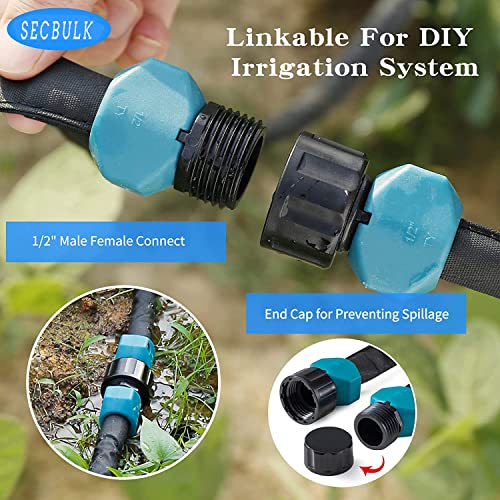 Flat Soaker Hose 75 ft Dual-layer Leak-free M880810