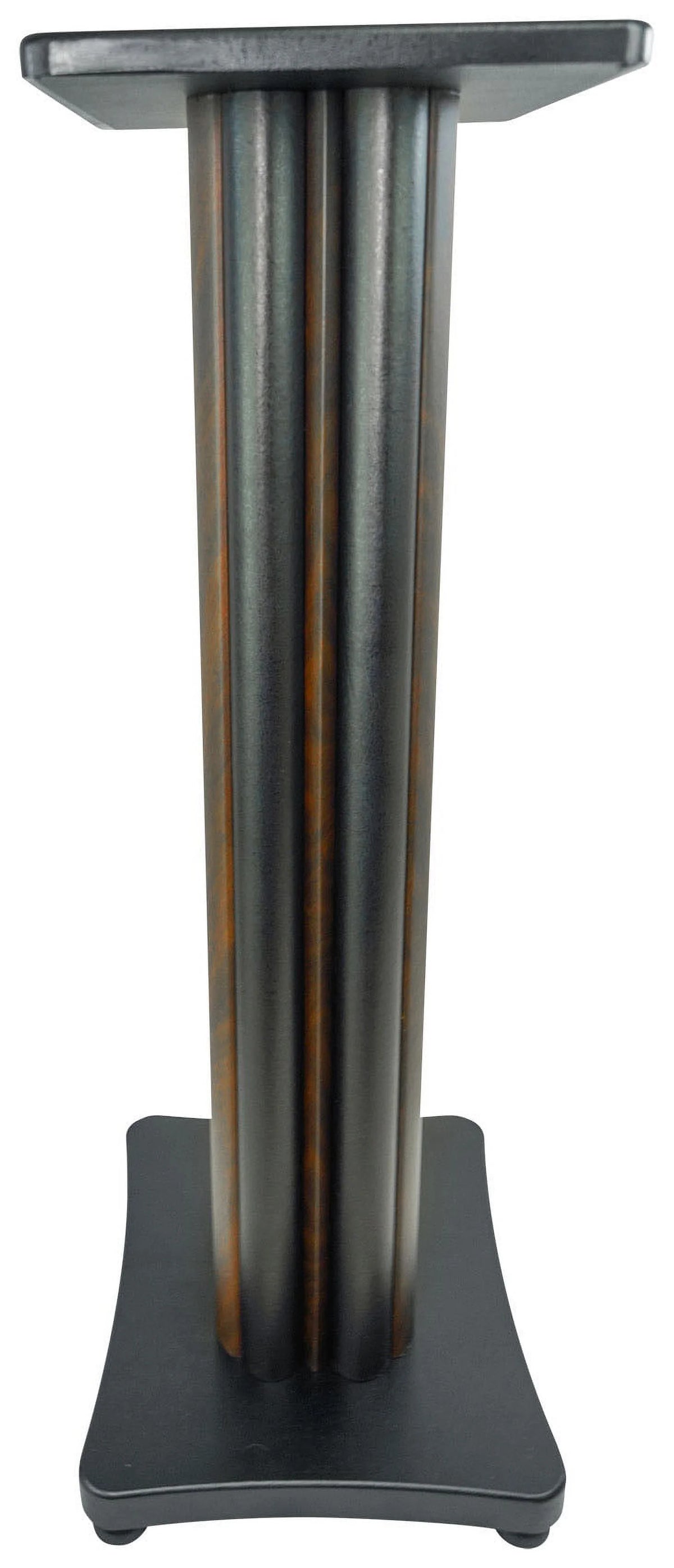 28" Dark Wood Grain Speaker Stands H317