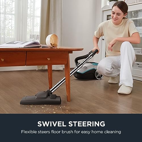 Canister Vacuum for Carpets and Hard Floors O823282