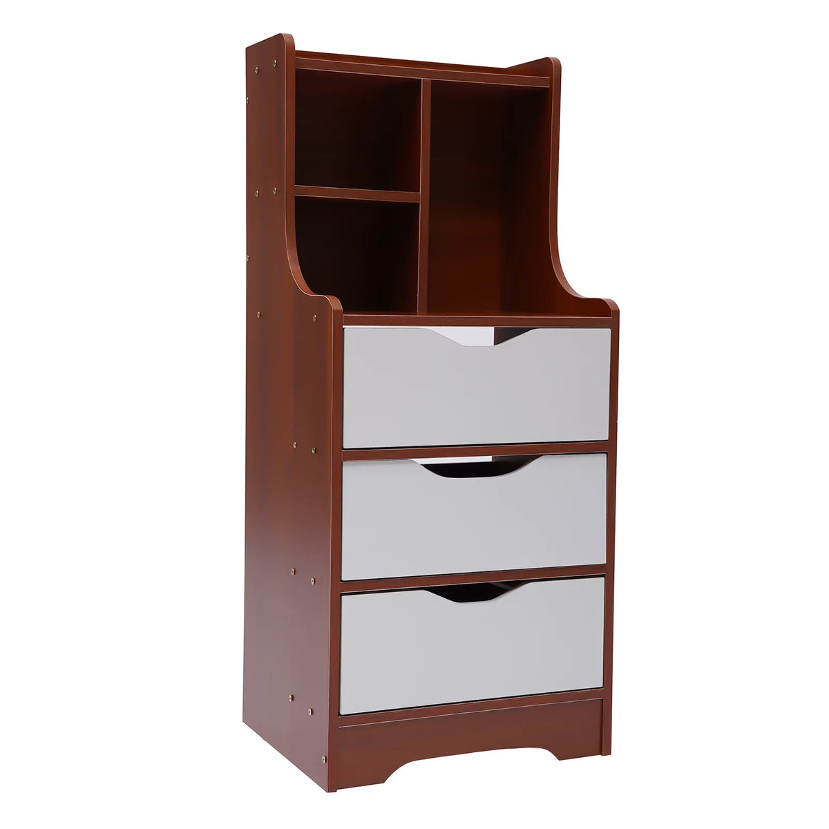 Wood Nightstand with Storage J616