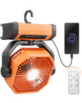 Portable Camping Fan 20000mAh Rechargeable with LED Lantern T294951