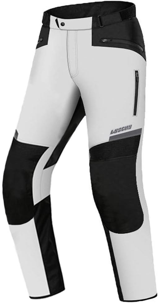 Gray Motorcycle Jacket Pants Suit Waterproof Winter Motorbike Riding Protective Gear Armor K9724