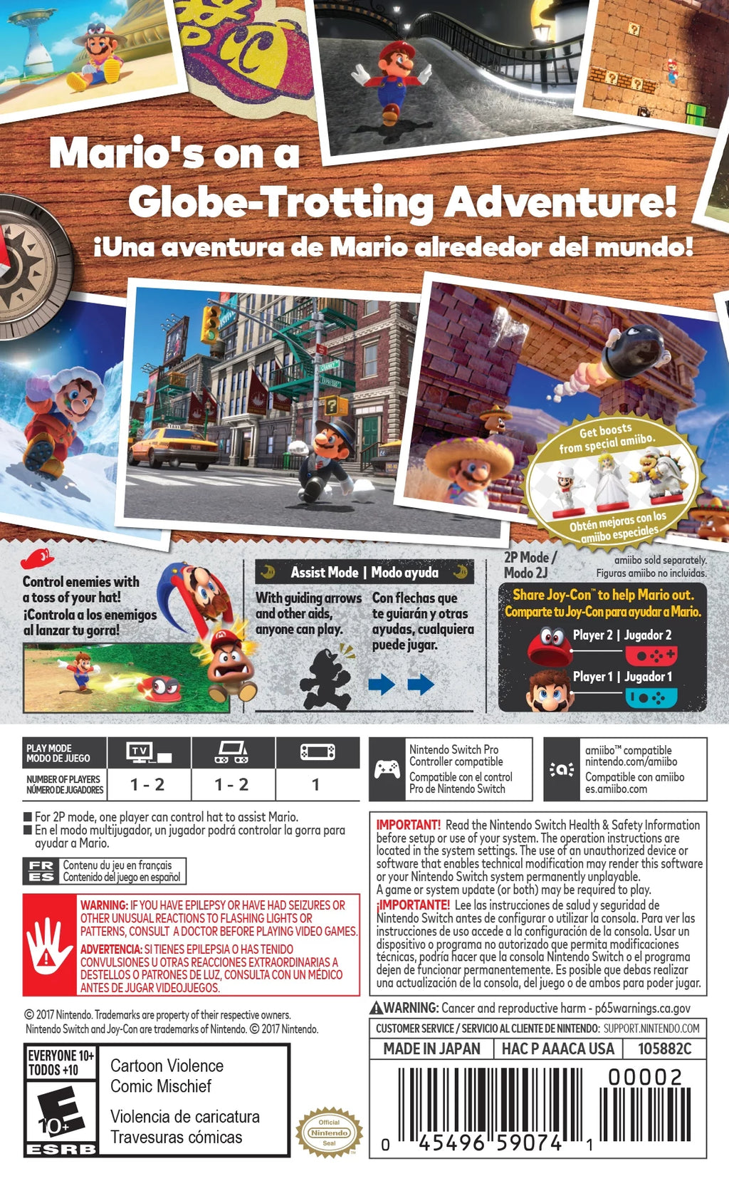 Super Mario: Odyssey - Nintendo Switch L930735