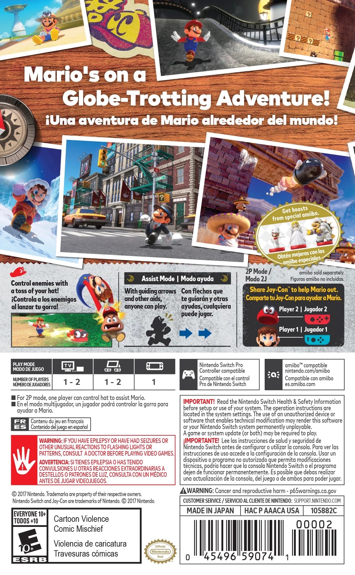 Super Mario: Odyssey - Nintendo Switch L930735