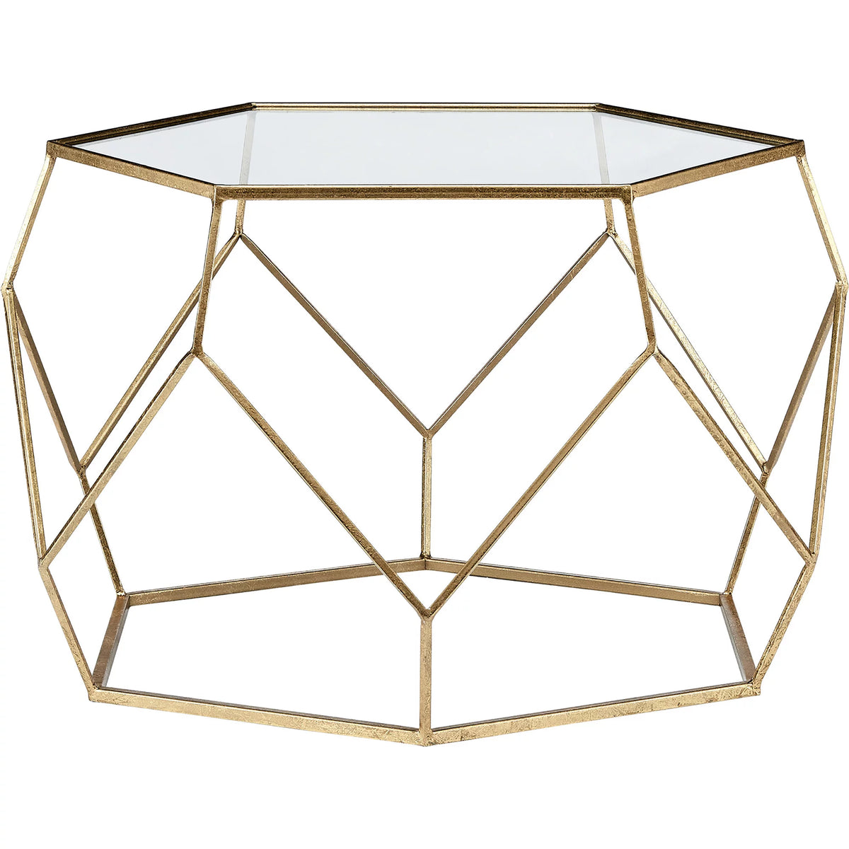 Gold Geometric Metal Coffee Table G277024