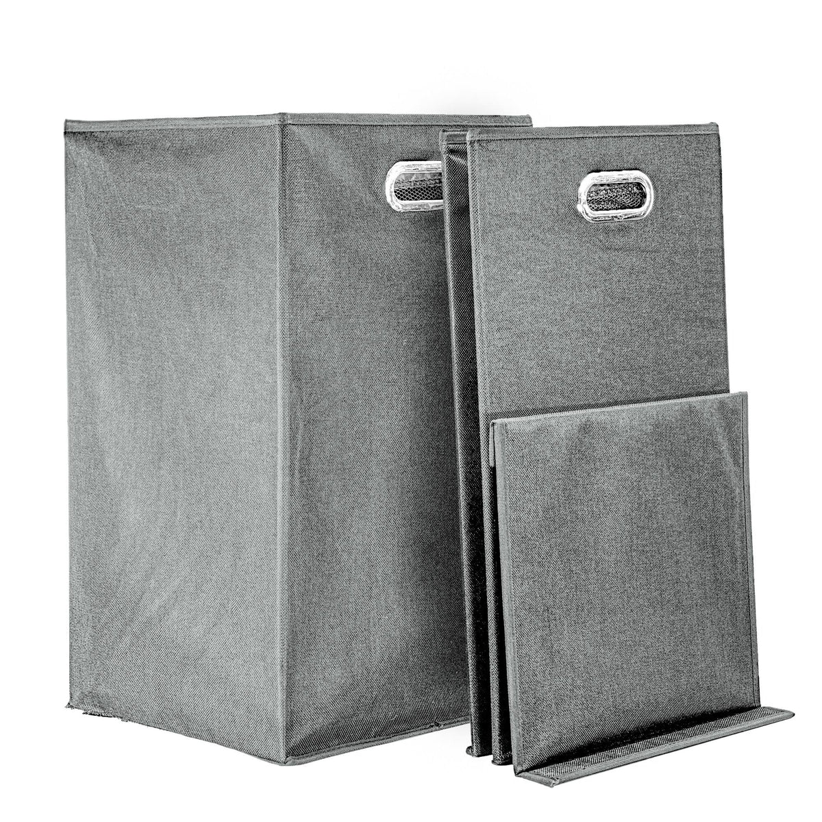 Grey Collapsible Laundry Hamper L759