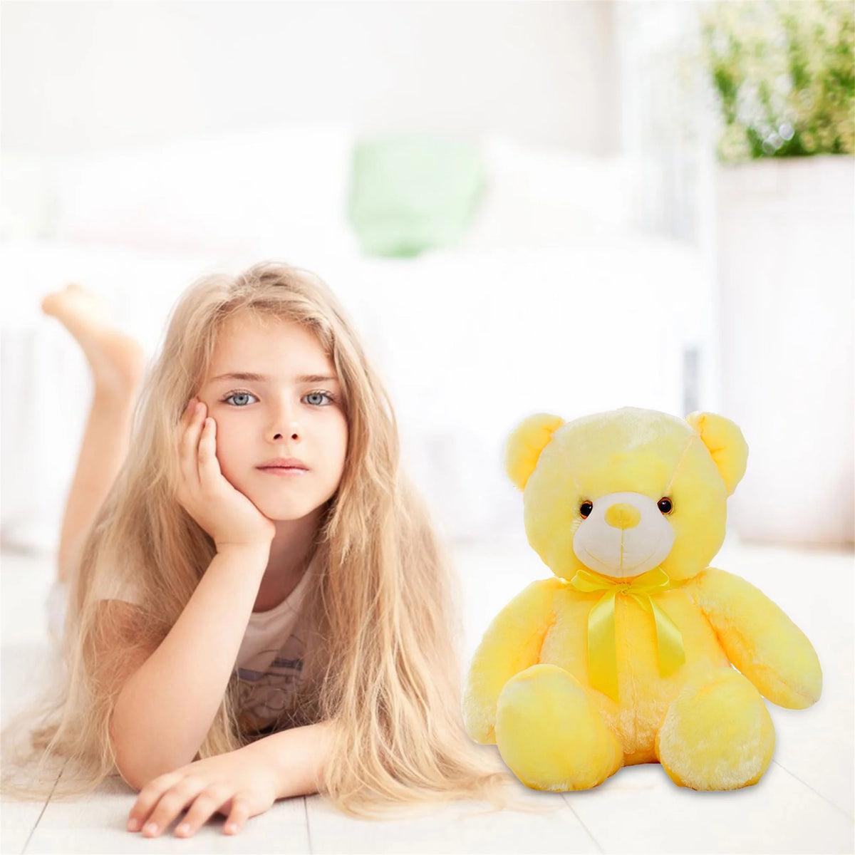Colorful Glowing LED Teddy Bear Plush Toy F85641