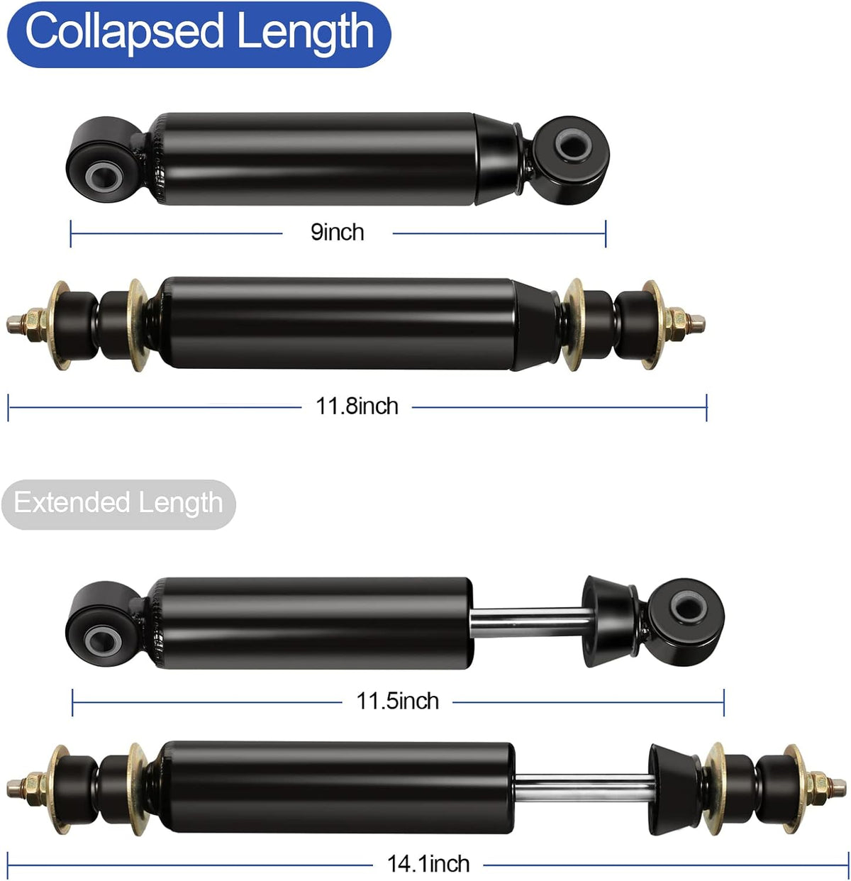 Front and Rear Shock Absorbers 4pcs F995468
