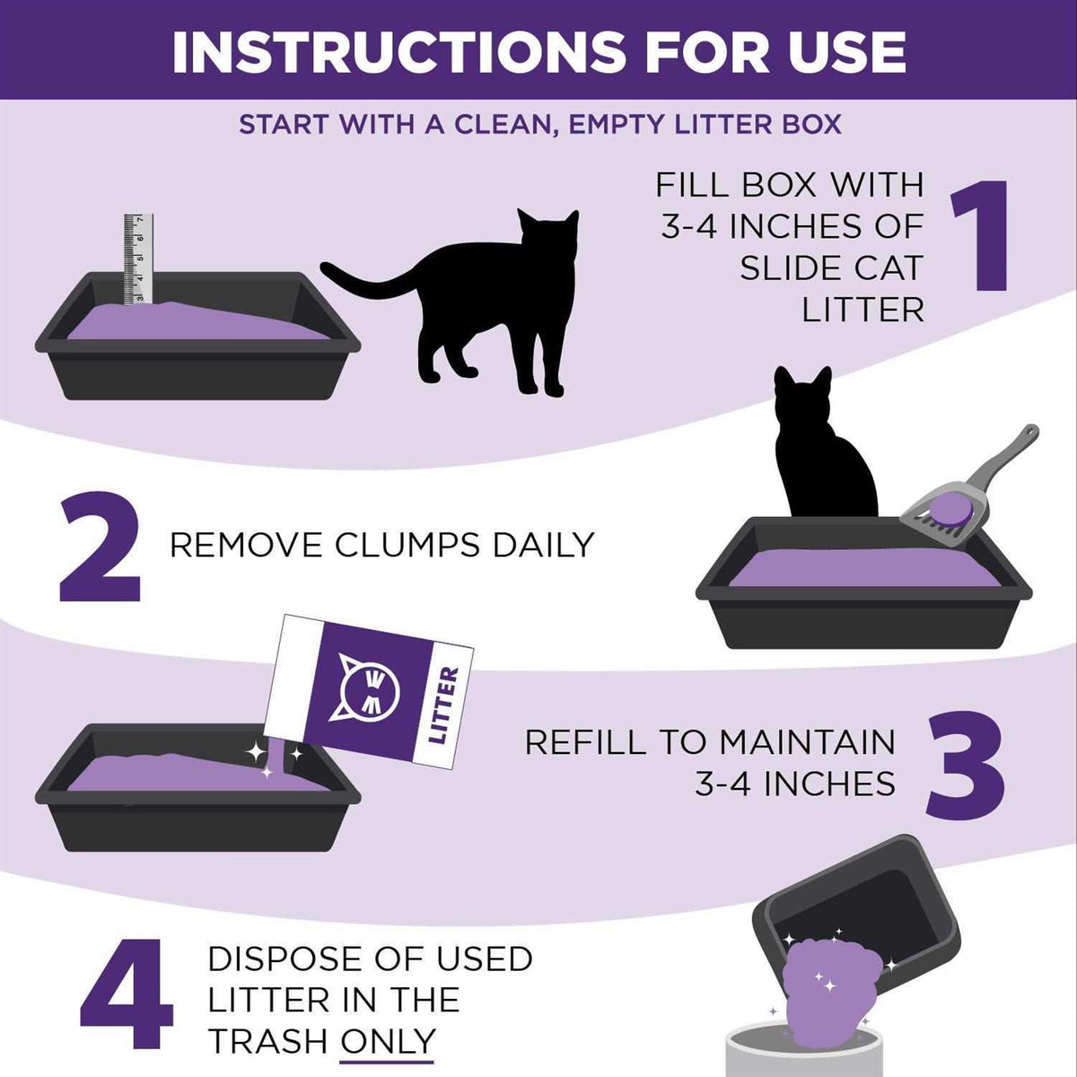 Slide Easy Clean-Up Clumping Cat Litter D82520
