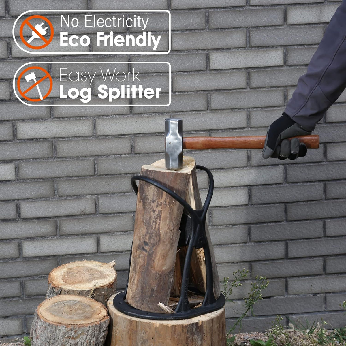 Kindling Splitter Log Splitter Cast Steel E963514