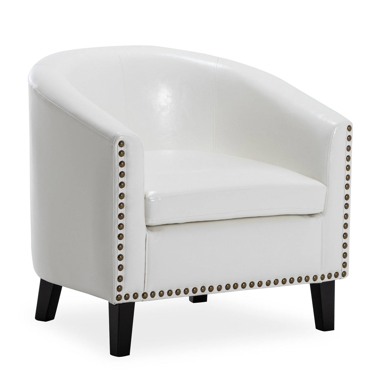 Beige Fabric Barrel Chair Y799