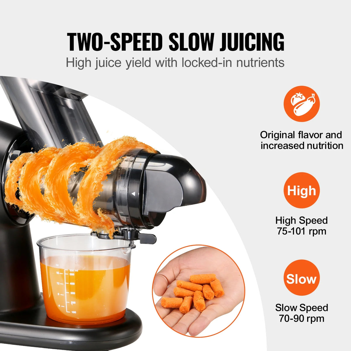 Masticating Slow Juicer Electric Cold Press I1444