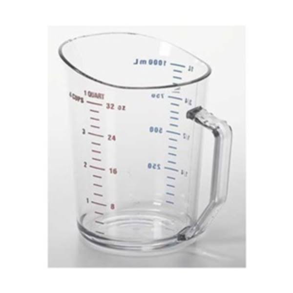 1 Qt Clear Liquid Measuring Cup, Pk 12 P570973