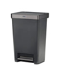 Charcoal 12.4 Gallon Stainless Steel Step-On Trash Can V175375