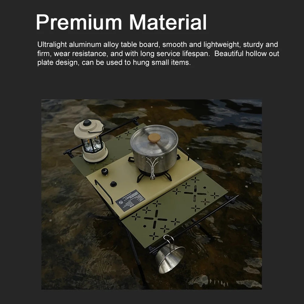 Foldable Aluminum Alloy Camping Table with Storage Bag G981
