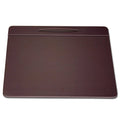Chocolate Brown Leatherette Conference Pad with Pen Well X413