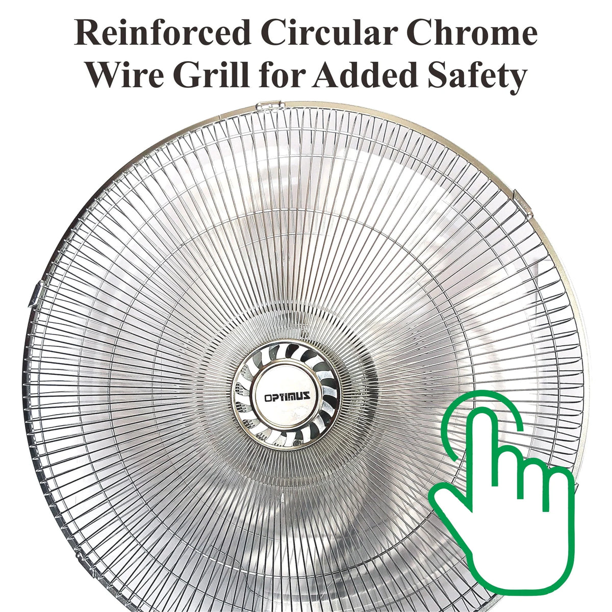 18 Inch 3 Speed Oscillating Wall Mount Fan I10420