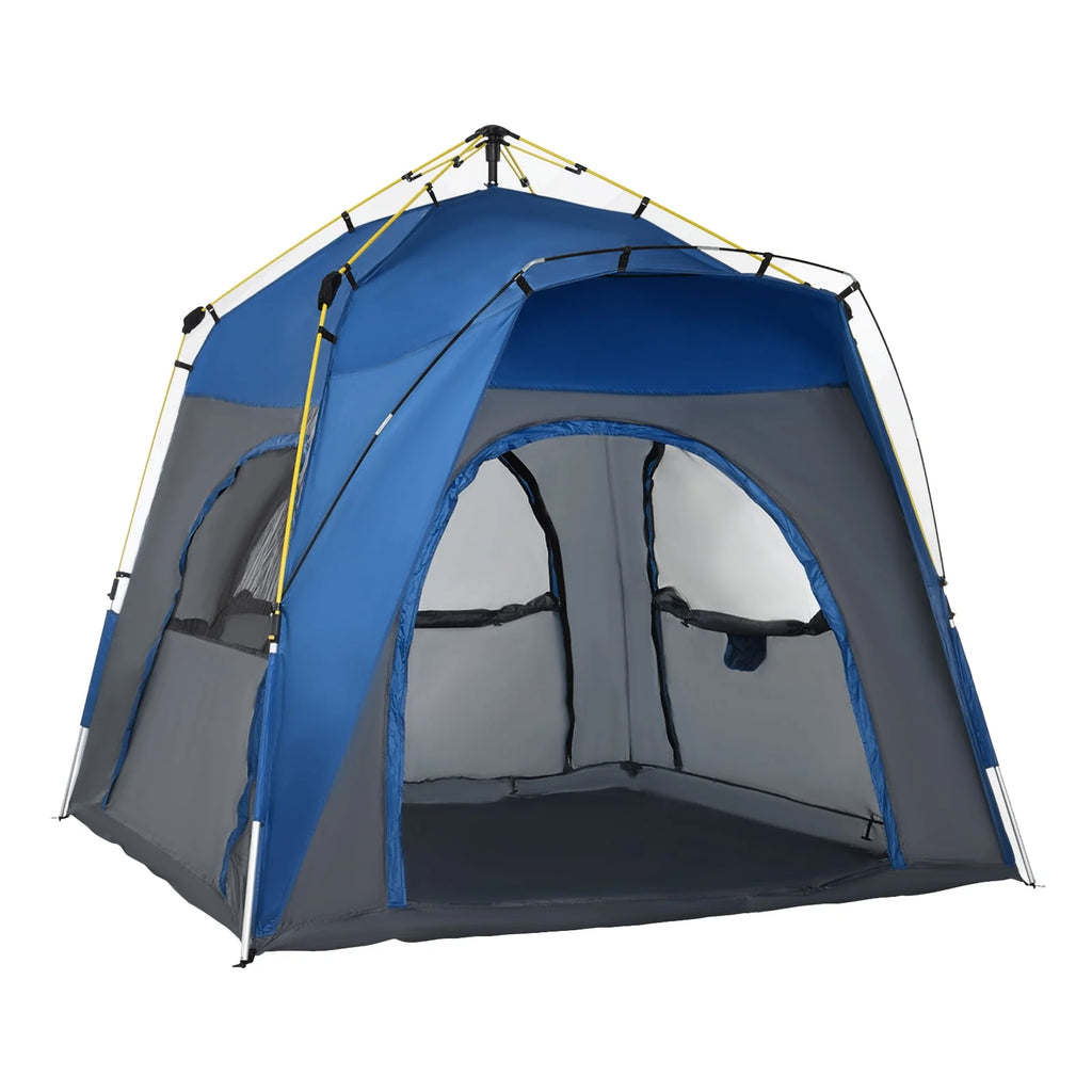 4 Person Pop Up Tent with Windows and Doors B3268