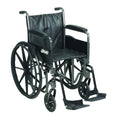 Silver Sport 2 Wheelchair, Detachable Full Arms, Swing away Footrests, 18x22 Seat H4796