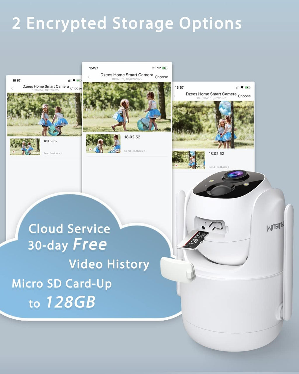 Battery Powered Wireless Outdoor Security Camera U15173