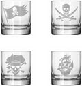 Set of 4 Glass 11 oz Rocks Whiskey Glass N34862