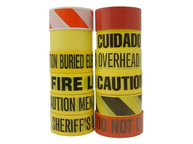 Yellow Barricade Tape 3 in. x 1000 ft. X2275
