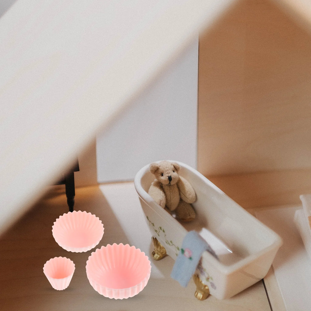 8 Pcs PVC Dollhouse Kitchen Dinnerware Toys Set T88891