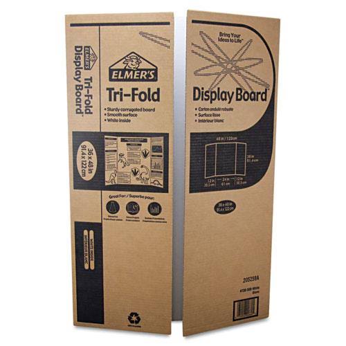 Single Ply Corrugated Display Board, 48 x 36, White, 25/Carton G7349