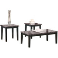 3-Piece Occasional Table Set Black X53606