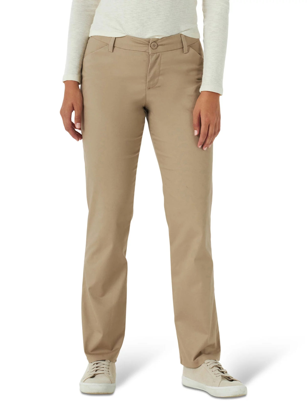Straight Leg Wrinkle Resist Stretch Pant D4101