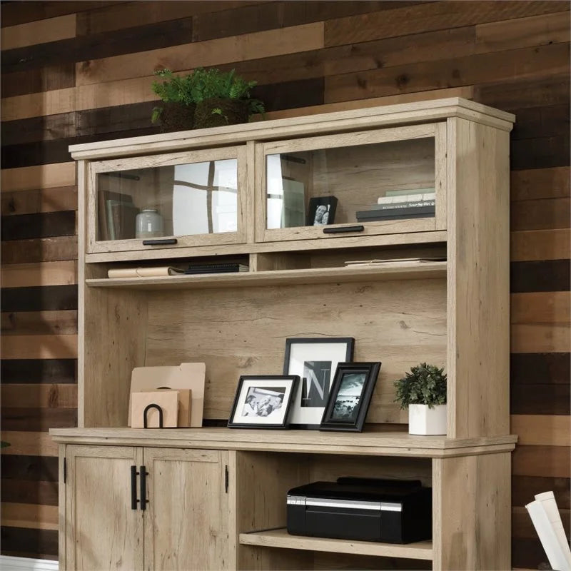 L-Shaped Desk & Large Hutch R350