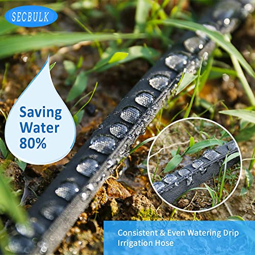 Flat Soaker Hose 75 ft Dual-layer Leak-free M880810