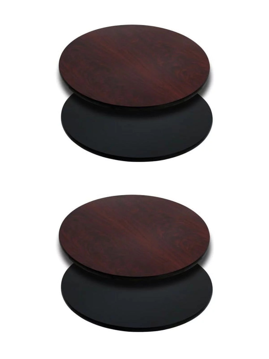 2 Pack 36'' Round Reversible Laminate Table Top D699