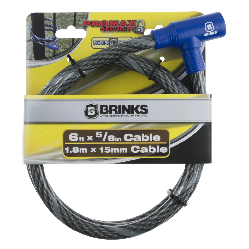 5/8in x 6ft Steel Keyed Cable Lock D23075