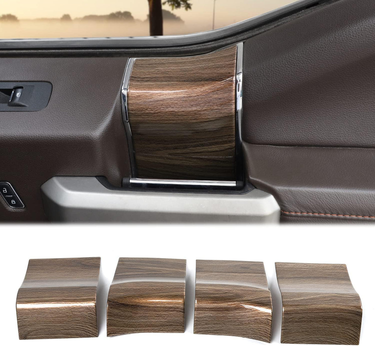 Interior Door Handle Panel Trim ABS Cover A6767