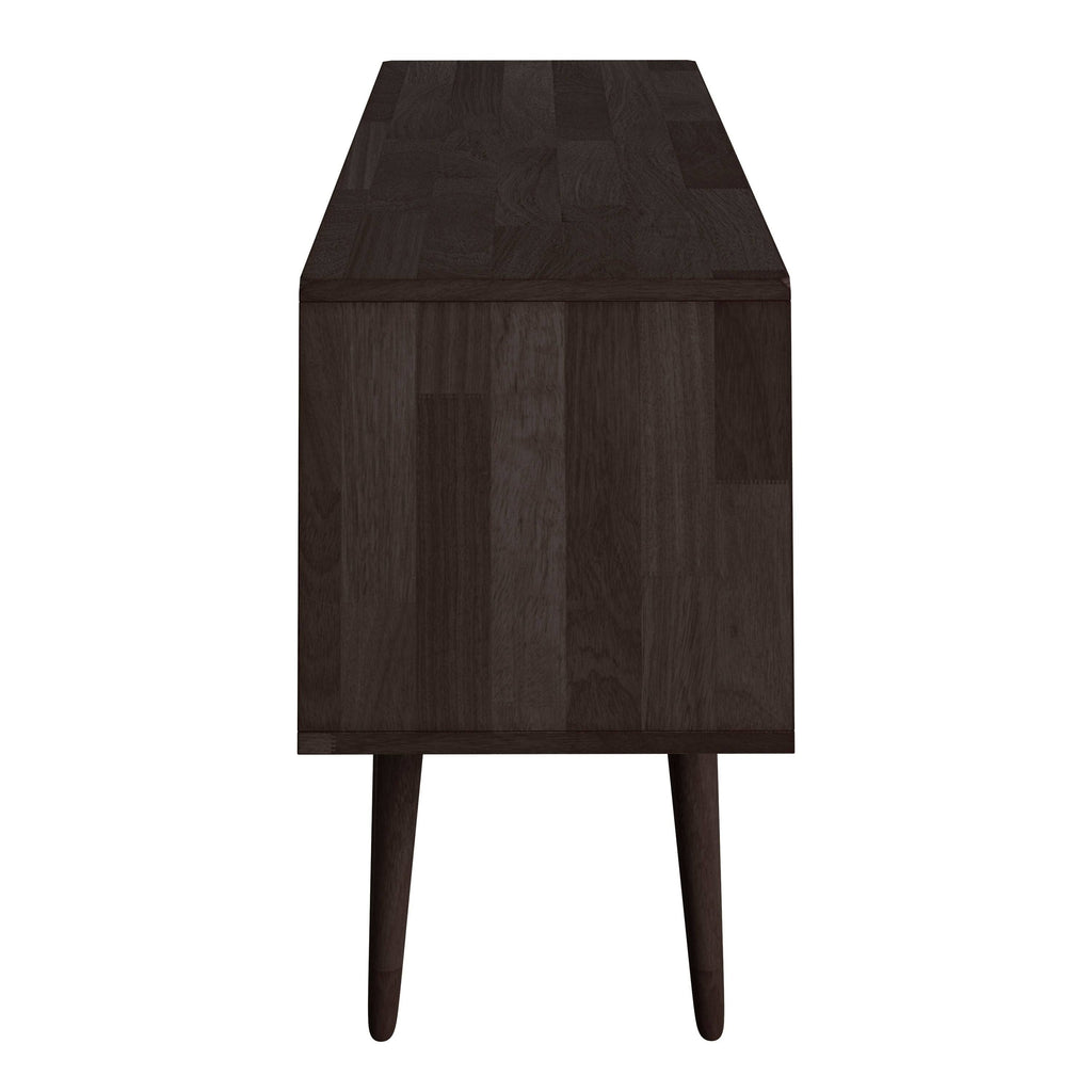 Natural Finish Wood Entertainment Cabinet with Doors A77955
